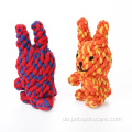 Baumwollseil kauen Spielzeug enge tierische Kaninchenform